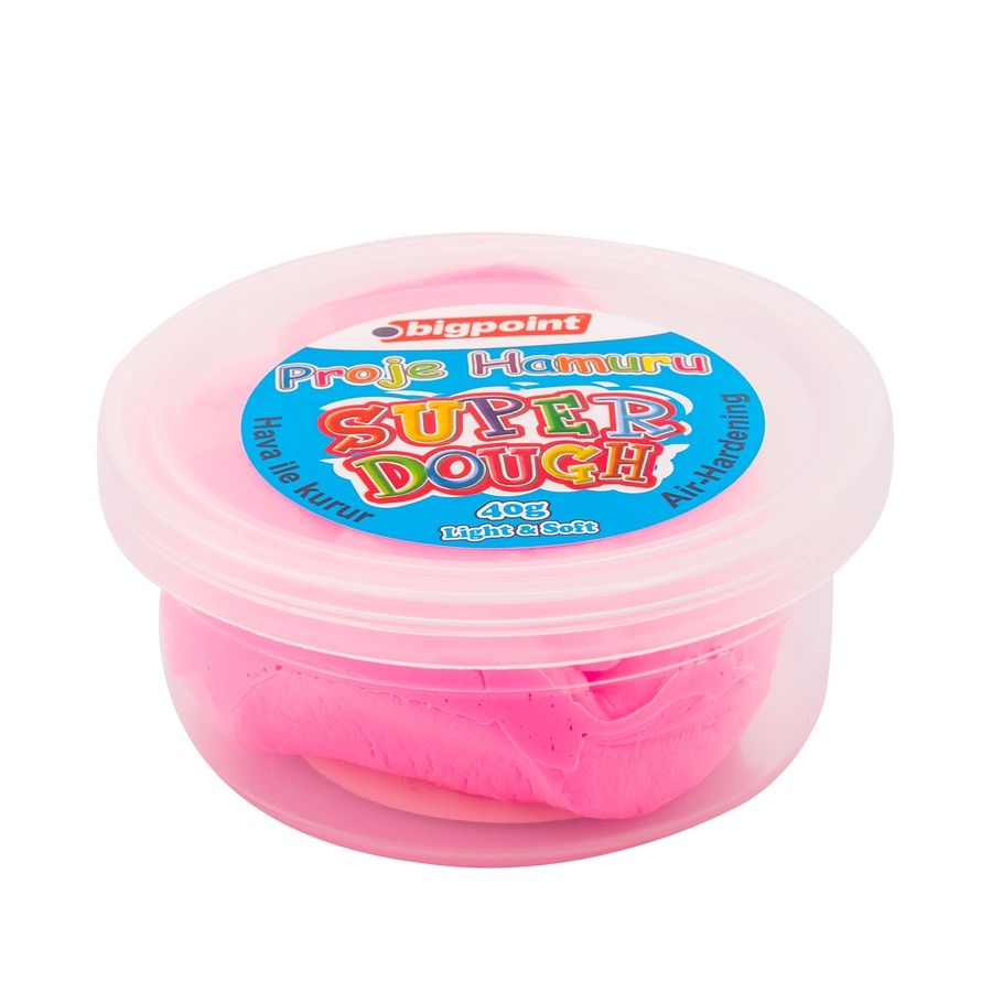 BİGPOİNT BP764-22 PROJE HAMURU 40 GRAM PEMBE 12'Lİ KT.