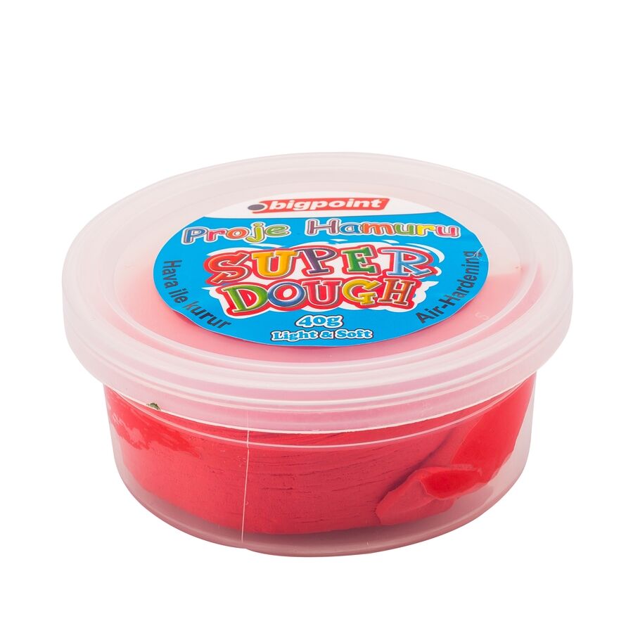 BİGPOİNT BP764-25 PROJE HAMURU 40 GRAM KIRMIZI 12'Lİ KT.