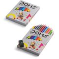 DOMS DO3443 KURU BOYA KALEMİ 12 RENK YARIM BOY 12'Lİ PK