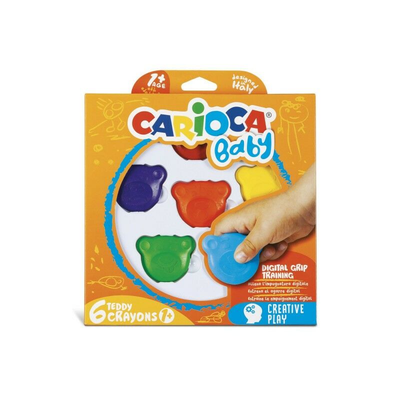 CARİOCA 42956 TEDDY BEBEK CRYAYONS 6 'LI