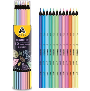 ADEL 000018 BL ÜÇGEN BOYA KALEMİ PASTEL 12'Lİ