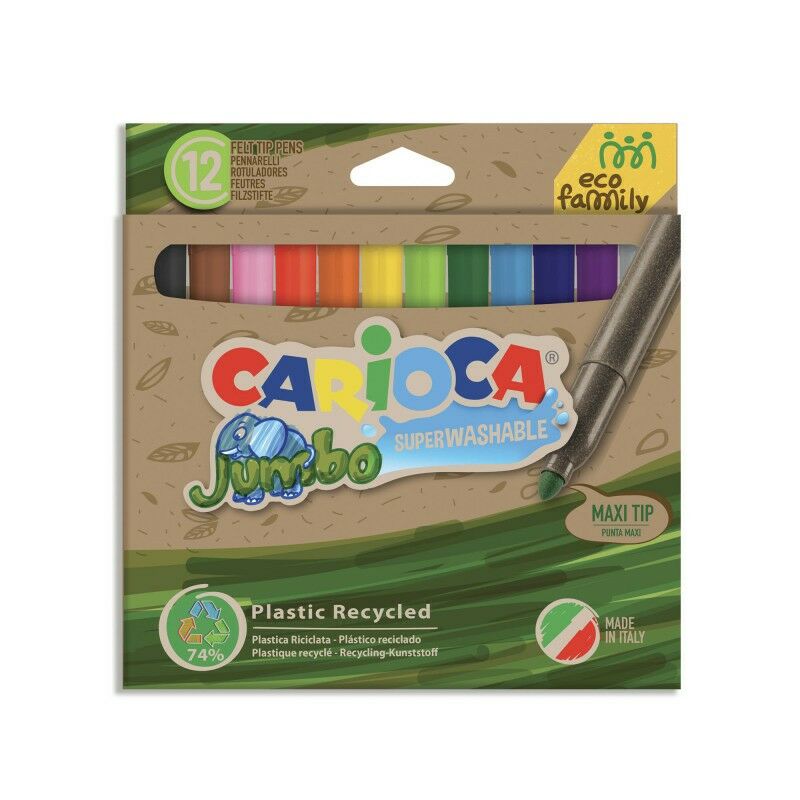 CARİOCA 43101 JUMBO SÜPER YIK.KEÇ.BOY.KALEMİ 12 Lİ