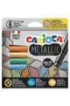 CARİOCA 43161 KMETALİK JUMBO KEÇELİ KALEMİ 6'LI
