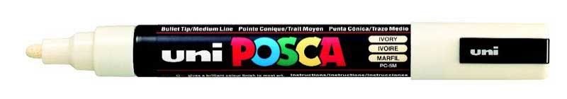 UNİ PC-5M POSCA POSTER MARKÖRÜ İVORY 6'LI KT.