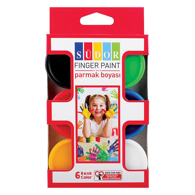 SÜDOR SD822 PARMAK BOYASI 6'LI TAKIM 30 ML