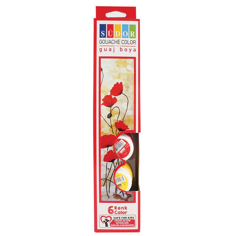 SÜDOR SD521 GUAJ BOYA 20 ML ŞİŞE 6 RENK TK