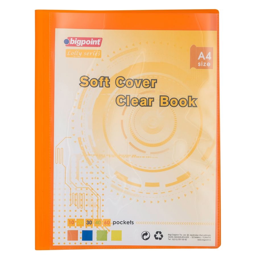 BİGPOİNT BP204S-45 LOLLY SERİSİ SOFT SUNUM DOSYASI CEPLİ 40'LI TURUNCU