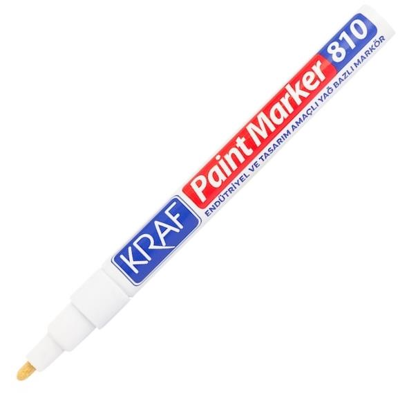 KRAF 810 PAINT MARKÖR BEYAZ 12'Lİ KUTU