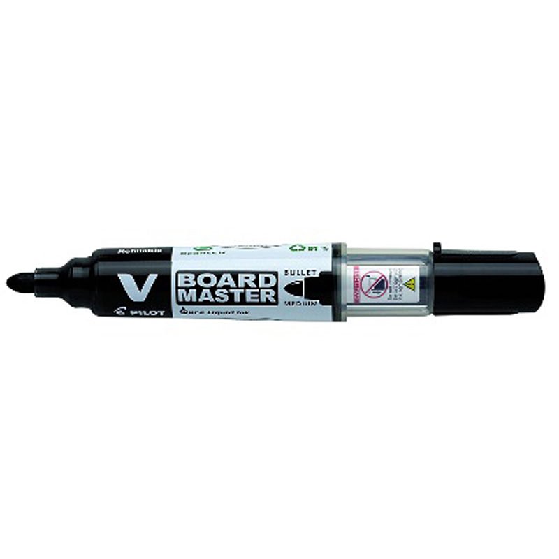 PİLOT WBMA-VBM-M-B-BG V-BOARD MASTER BEYAZ TAHTA KALEMİ SİYAH 10'LU KT.
