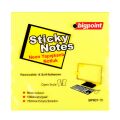 BİGPOİNT BP807-15 YAPIŞKANLI NOT KAĞIDI 75X75MM NEON SARI 12'Lİ PAKET