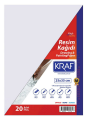 KRAF 185019 RESİM KAĞIDI 25x35 20 Lİ