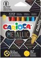 CARİOCA 43163 METALİK WAX MAXI YIKANABİLİR PASTEL BOYA KALEMİ 8'Lİ