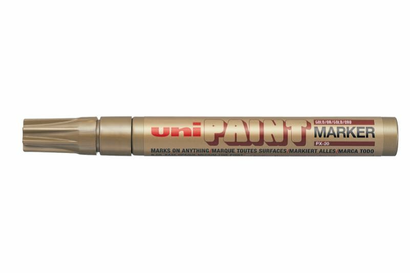 UNİ PX-20 BOYAMA MARKÖRÜ ALTIN 12'Lİ KT.