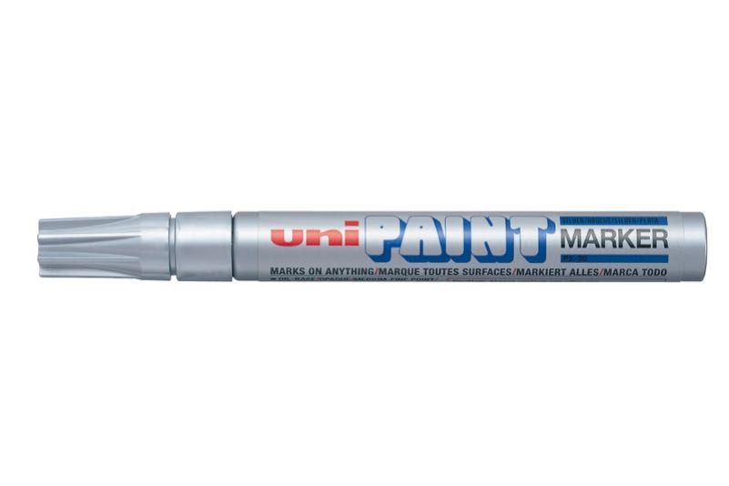 UNİ PX-20 BOYAMA MARKÖRÜ GÜMÜŞ 12'Lİ KT.