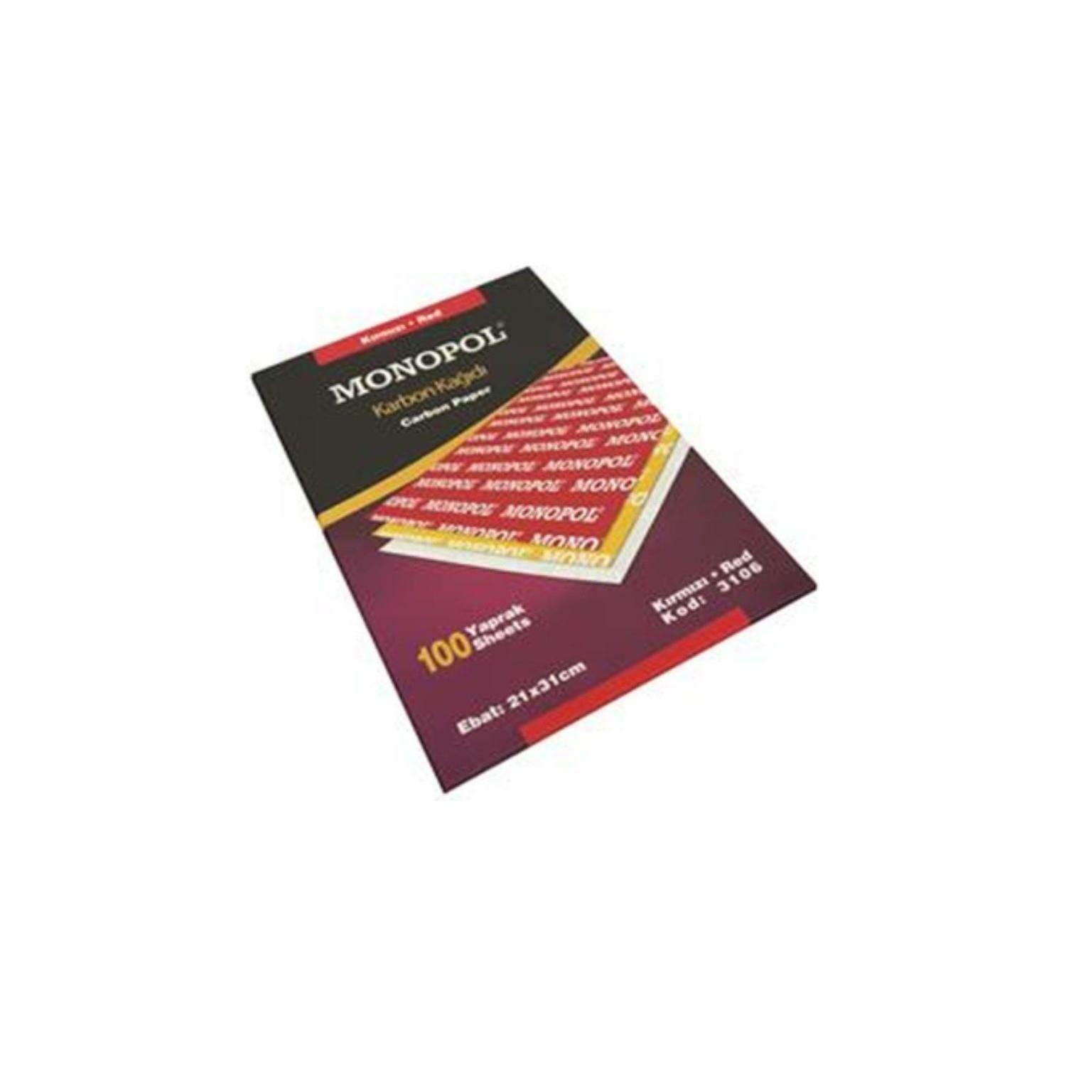 MONOPOL 3106 KARBON KAĞIDI KIRMIZI