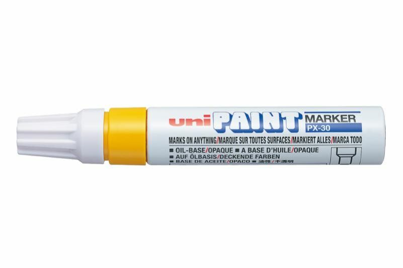 UNİ PX-30 4.0-8.5 BOYAMA MARKÖRÜ SARI 6'LI
