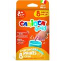 CARİOCA 43174 BEBEK PARMAK BOYASI 8 RENK 8X50 ML SÜPER YIKANABİLİR