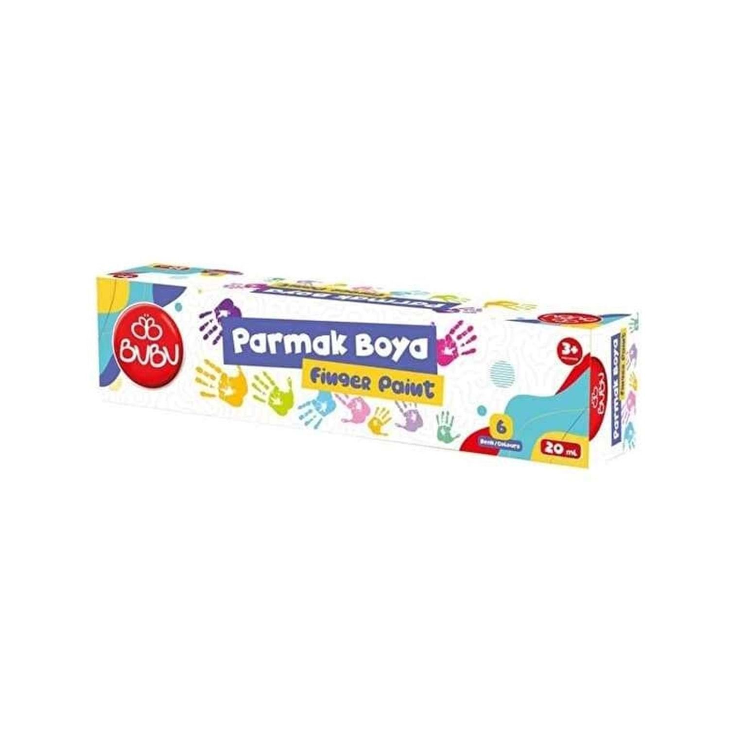 BU-BU PAR026 PARMAK BOYA FOSFORLU RENKLER 6*20 ML