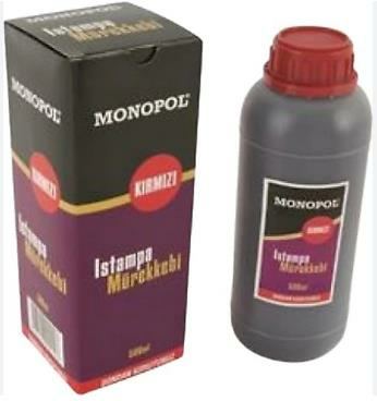MONOPOL 1126 ISTAMPA MÜREKKEBİ 500 ML KIRMIZI