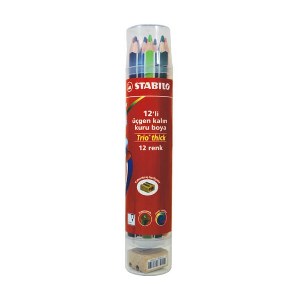 STABİLO 203/12-PT TRİO THİCK 12'Lİ PLASTİK TÜP