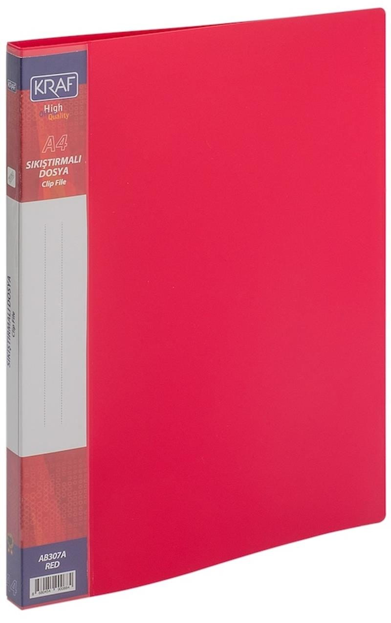 KRAF 58185 SIKIŞTIRMALI DOSYA AB307A KIRMIZI