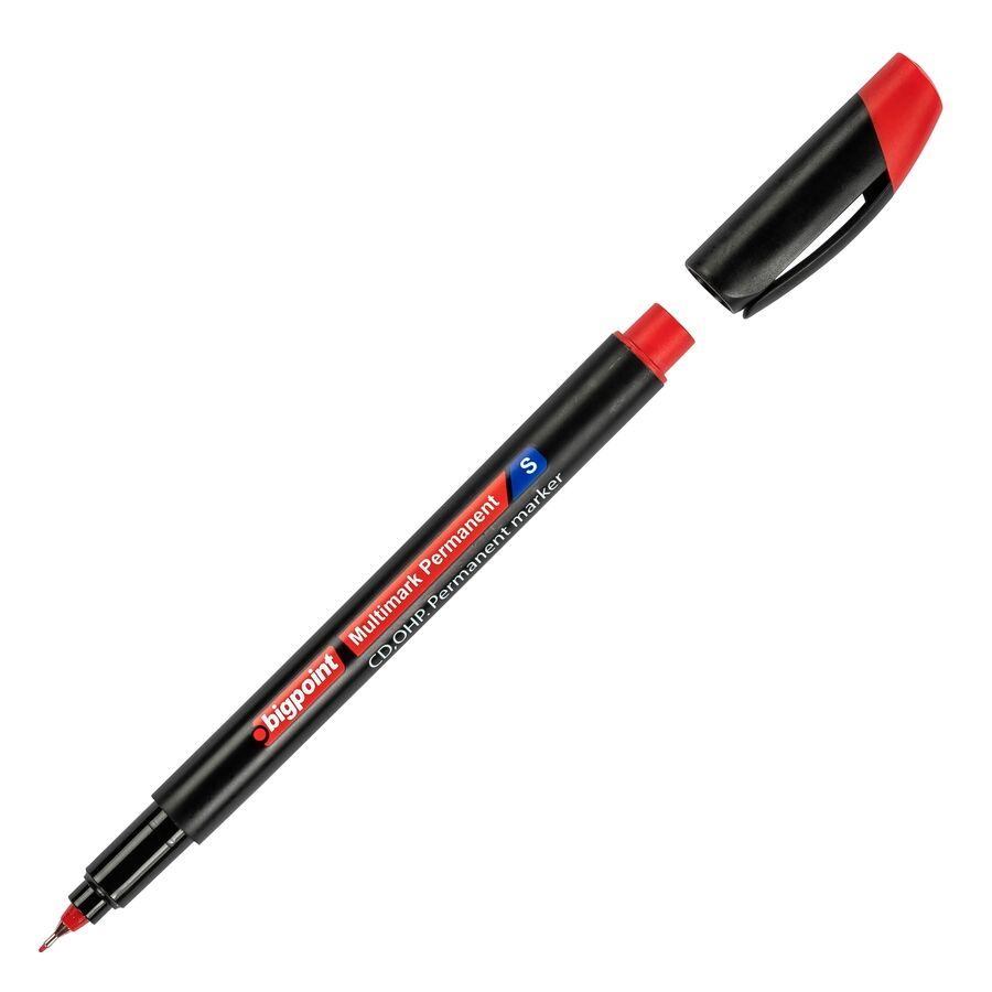 BİGPOİNT BP917-25 OHP PERMANENT (ASETAT) KALEM S KIRMIZI 12'Lİ KUTU