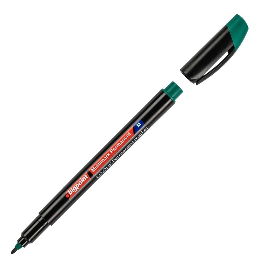 BİGPOİNT BP918-25 OHP PERMANENT (ASETAT) KALEM M YEŞİL 12'Lİ KUTU