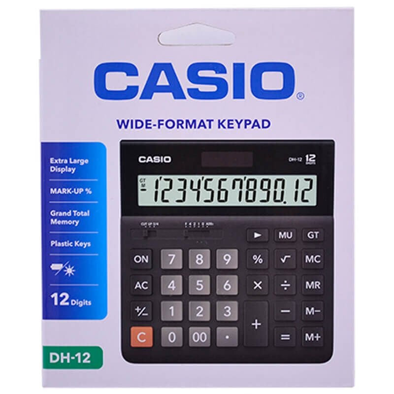 CASIO DH-12 HESAP MAKİNASI 12 HANE