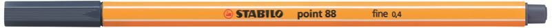 STABİLO POİNT 88 FİNELİNER KEÇE UÇLU KALEM 88-98 MAVİ-SİYAH 10'LU KT.