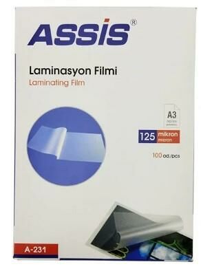 CASSA A-231 ASSİS LAMİNASYON FİLMİ A3 125 MİCRON