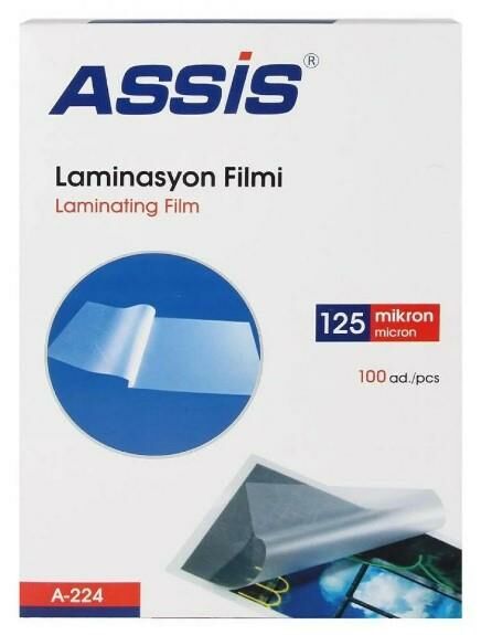 CASSA A-224 ASSİS LAMİNASYON FİLMİ A4 216x303 mm