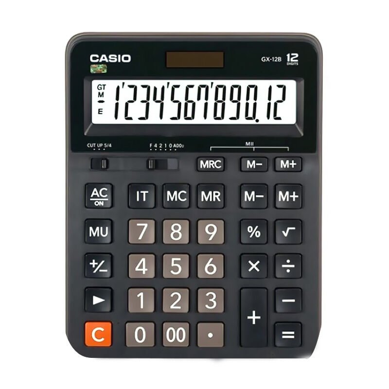CASIO GX-12 B HESAP MAKİNASI 12 HANE.