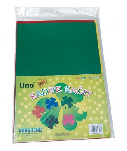 LİNO 2717J KADİFE KAGIT 10 LU 23X33