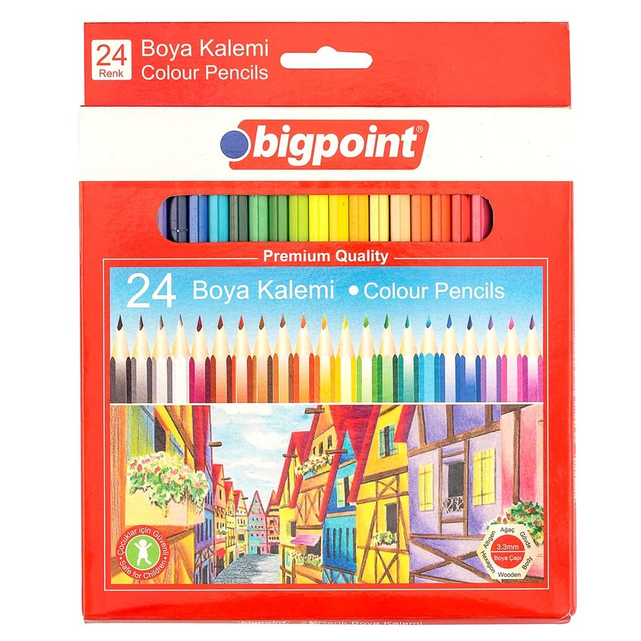 BİGPOİNT BP940-24 KURU BOYA KALEMİ 24 RENK