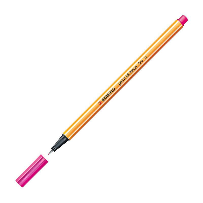 STABİLO POİNT 88 FİNELİNER KEÇE UÇLU KALEM 88-056 FLORESAN PEMBE 10'LU KT.