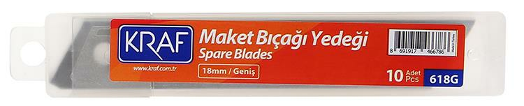 KRAF 618G MAKET BIÇAĞI YEDEĞİ GENİŞ 100 LÜ