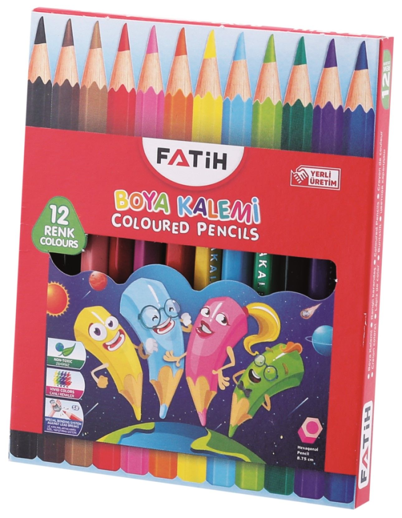 FATİH KURUBOYA 12 RENK YARIM BOY