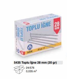 ARK 5435 TOPLU İĞNE 28 MM (20 GR) 24'LÜ KUTU