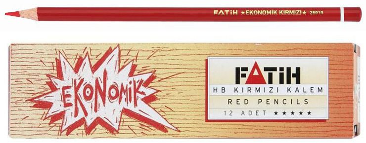 FATİH KIRMIZI HB KALEM 12 Lİ