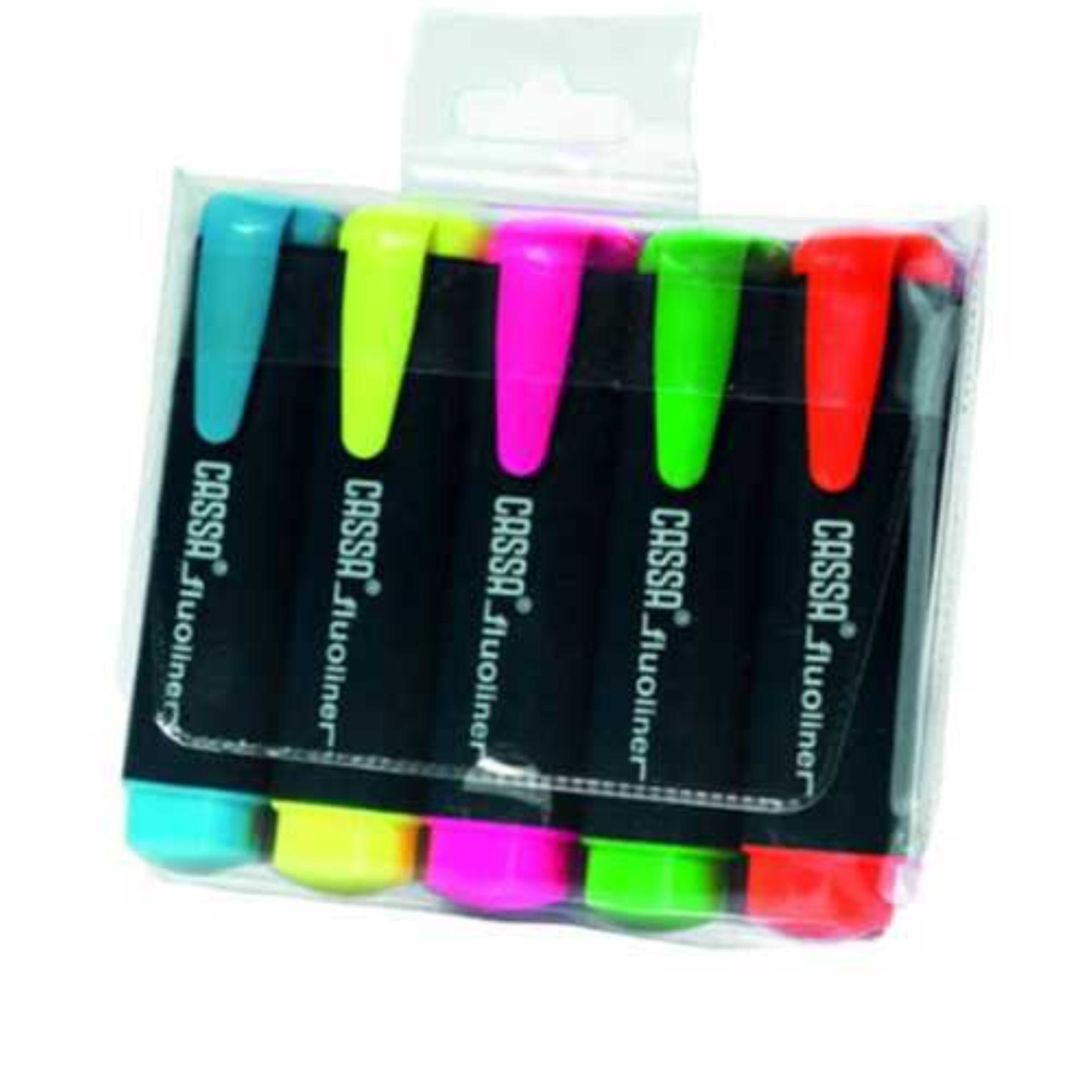 CASSA 8725 FOSFORLU KALEM 5 Lİ PAKET PVC