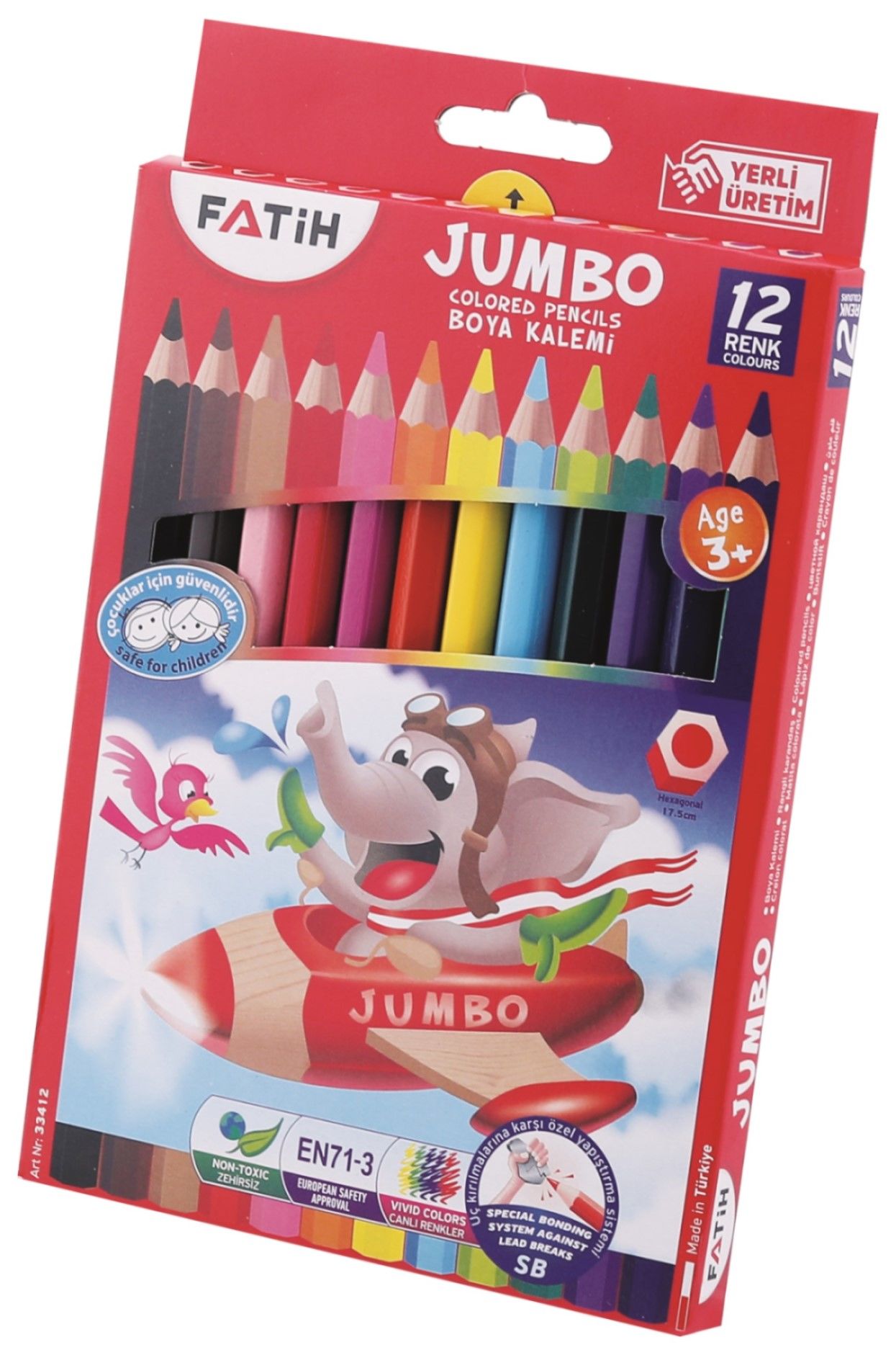FATİH KURUBOYA JUMBO 12 RENK TAM BOY