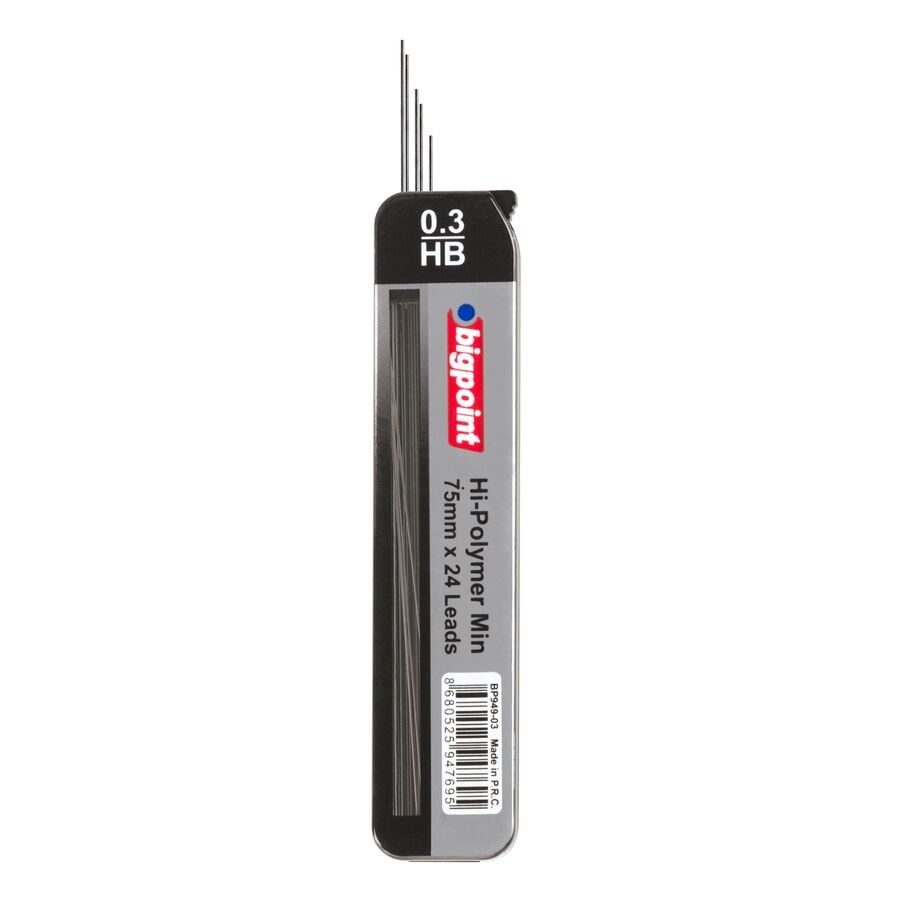 BİGPOİNT BP949-03 KALEM UCU 0.3MM HB 75MM 24'LÜ TÜP 12'Lİ KUTU