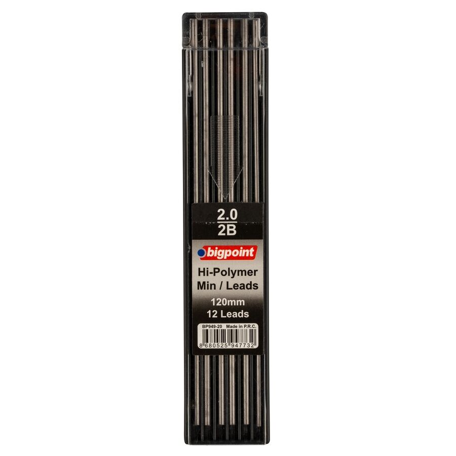 BİGPOİNT BP949-20 KALEM UCU 2MM 2B 120MM 12'Lİ TÜP 12'Lİ KUTU