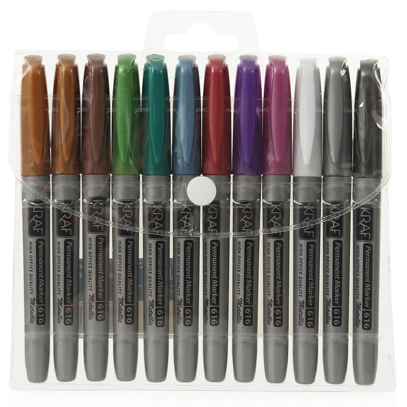 KRAF 616G PERMANENT MARKÖR METALİK 12 Lİ