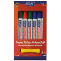 KRAF 778G BEYAZ TAHTA KALEMİ & SİLGİ SET 8 Lİ