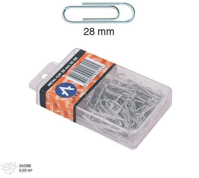 ARK 2824 METAL ATAŞ 28 MM  NO:3 (25 GR) 24'LÜ KUTU