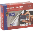 KRAF 2127 LAMİNASYON FİLMİ 78X102MM 125MIC 100LÜ