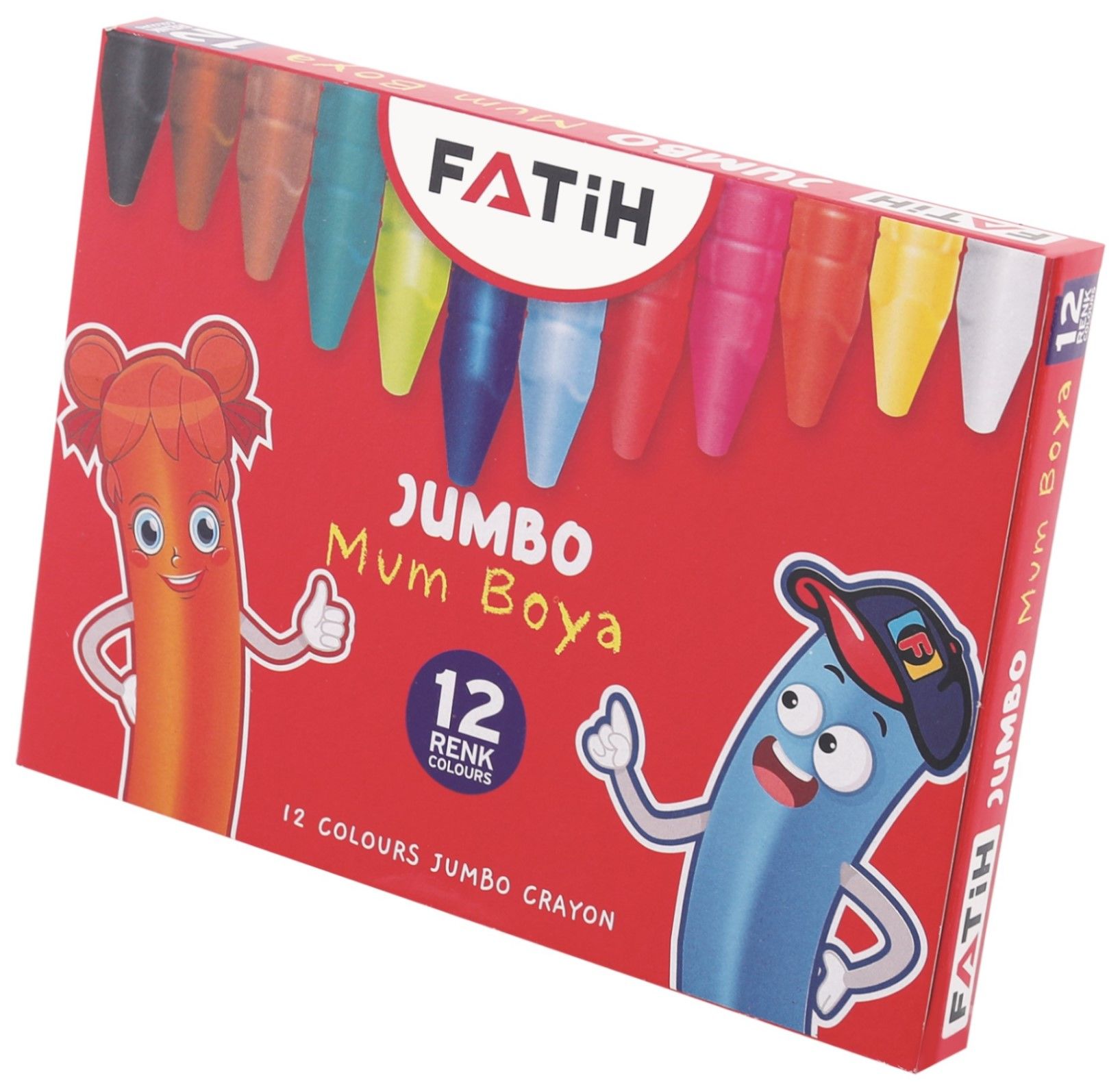 FATİH WAX CRAYON 12 RENK JUMBO MUM BOYA