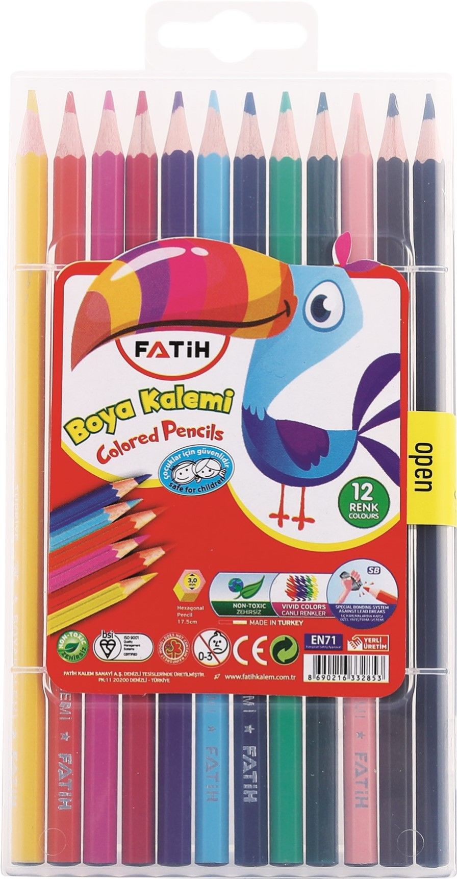 FATİH KURUBOYA MERCANLI 12 RENK ÇANTALI