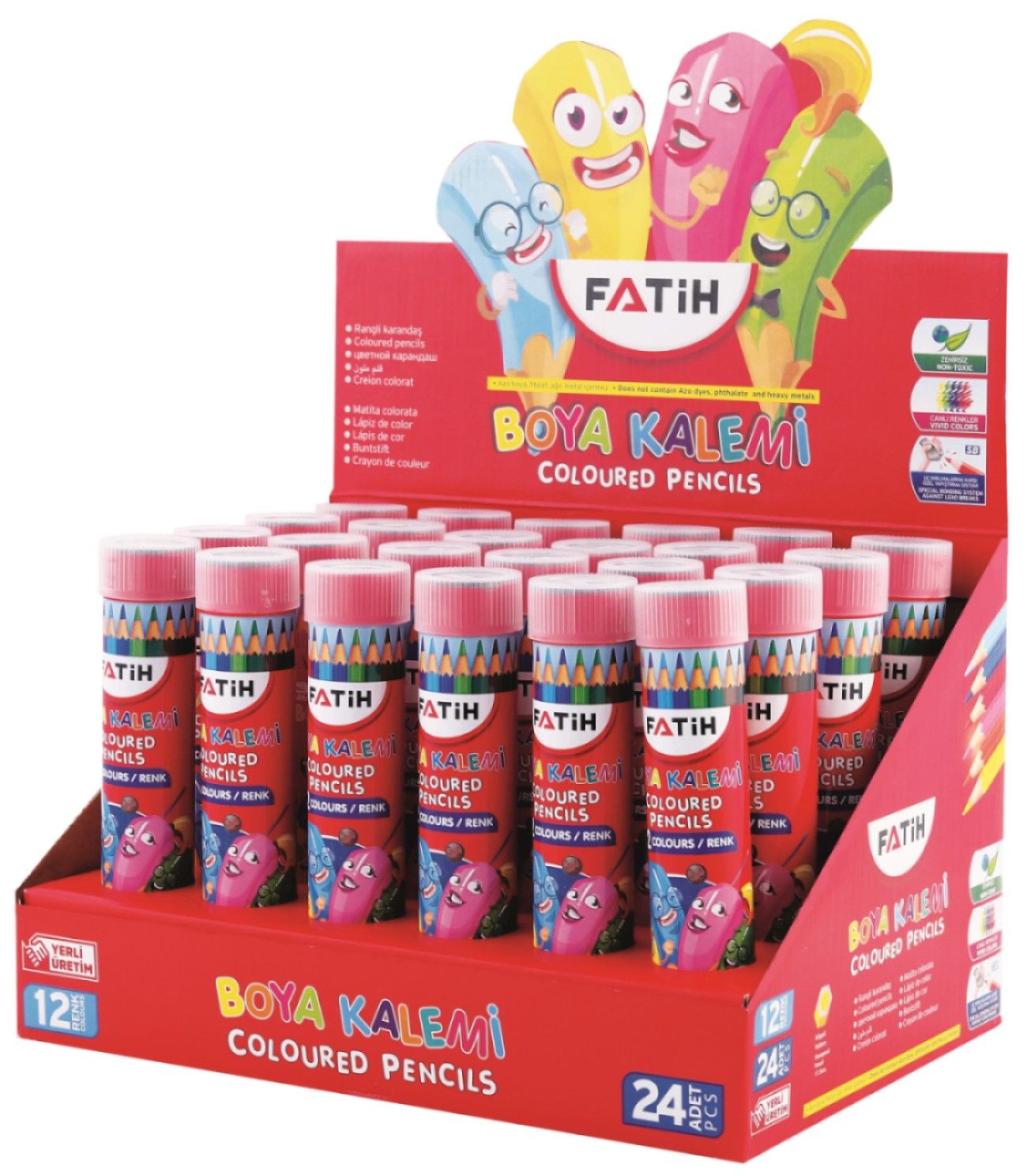 FATİH KURUBOYA TÜPLÜ 12 RENK TAM BOY